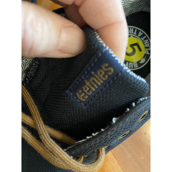 Etnies Men's Scout Low Top Sneaker Shoes Navy Gold Footwear Streetwear Size 5 - Picture 12 of 12